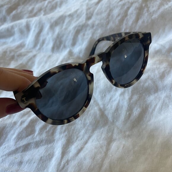 Leonard II E Sunglasses - White Tortoise/Grey
